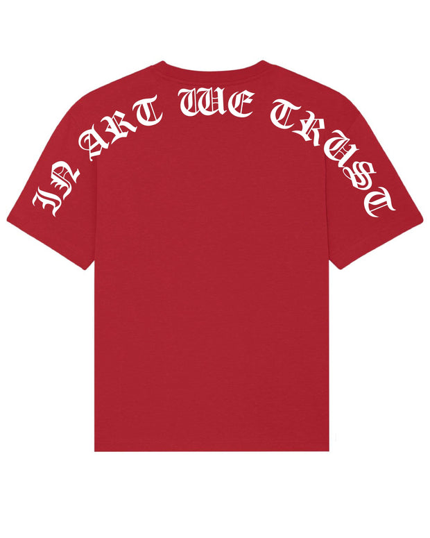 Arc and Col Gothique Tee-Shirt In Art We Trust Coton biologique XS Rouge