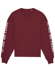 Original Gothique Sweatshirt Oversize In Art We Trust Coton biologique XS Bordeaux