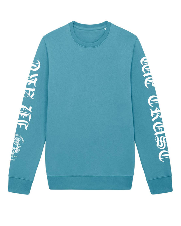 Original Gothique Sweatshirt In Art We Trust Coton biologique XS Bleu Atlantic