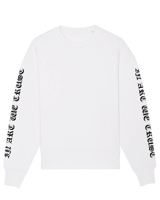 Original Gothique Sweatshirt Oversize In Art We Trust Coton biologique XS Blanc