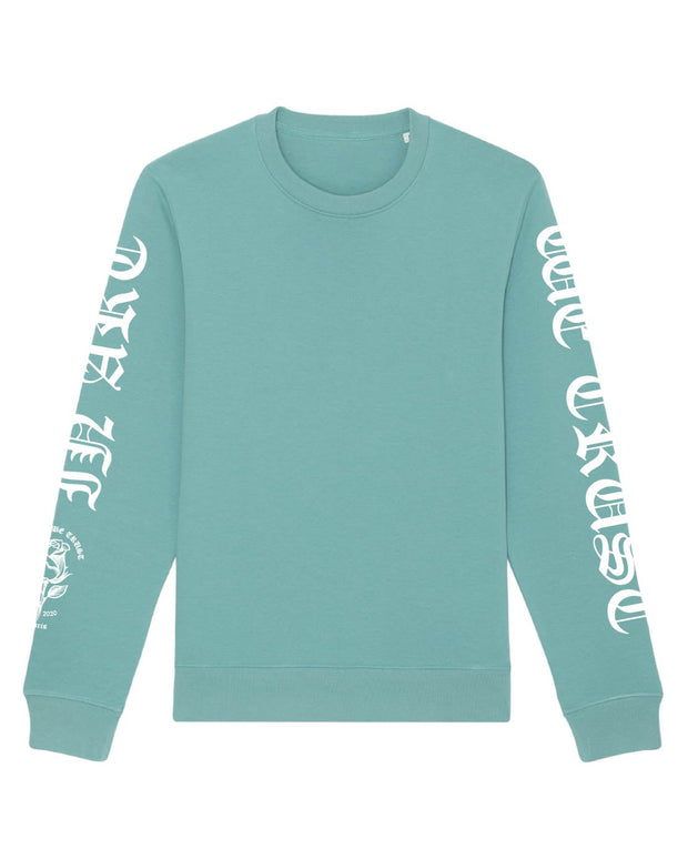 Original Gothique Sweatshirt In Art We Trust Coton biologique XS Bleu Sarcelle