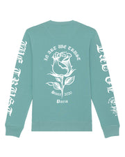 Full Rose Sweatshirt In Art We Trust Coton biologique XS Bleu Sarcelle