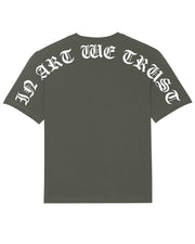 Arc and Col Gothique Tee-Shirt In Art We Trust Coton biologique XS Khaki