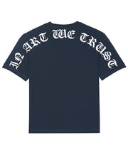 Arc and Col Gothique Tee-Shirt In Art We Trust Coton biologique XS Bleu Marine