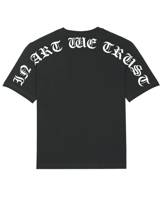 Arc and Col Gothique Tee-Shirt In Art We Trust Coton biologique XS Noir
