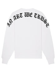 Arc Gothique Sweatshirt Oversize In Art We Trust Coton biologique XS Blanc