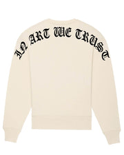 Arc Gothique Sweatshirt Oversize In Art We Trust Coton biologique XS Crème