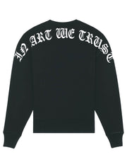 Arc Gothique Sweatshirt Oversize In Art We Trust Coton biologique XS Noir