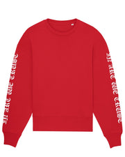 Original Gothique Sweatshirt Oversize In Art We Trust Coton biologique XS Rouge