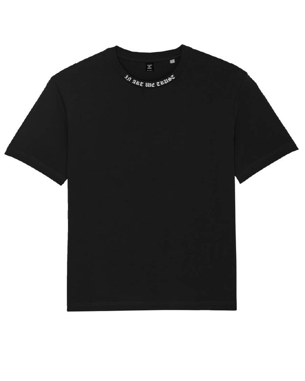 Col Gothique Tee-Shirt In Art We Trust Coton Biologique XS Noir
