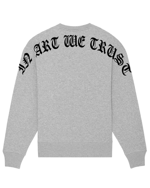 Arc Gothique Sweatshirt Oversize In Art We Trust Coton biologique XS Gris