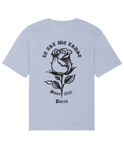 Rose Back Tee-Shirt In Art We Trust Coton biologique XS Bleu Pastel