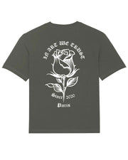 Rose Back Tee-Shirt In Art We Trust Coton biologique XS Khaki